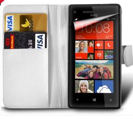 Δερμάτινη Θήκη Πορτοφόλι για BlackBerry Z30 Ασπρο (OEM)