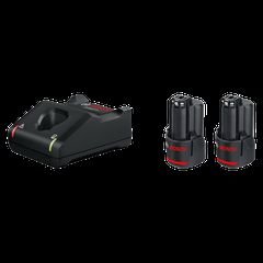 Set Φορτιστής GAL 12V-40 + 2 μπαταρίες GBA 12V 3.0Ah - 12V - BOSCH (#1600A019RD)