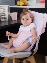 Baby To Love Καρεκλάκι Φαγητού Καρέκλας Pocket Chair Ροζ Καρδιές 302030