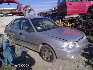 HYUNDAI ACCENT 1999 - 2002, 4DRS, ENGINE G4EA & GEARBOX.