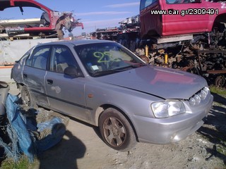HYUNDAI ACCENT 1999 - 2002, 4DRS, ENGINE G4EA & GEARBOX.