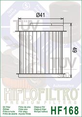 ΦΙΛΤΡΟ ΛΑΔΙΟΥ HIFLOFILTRO HF168