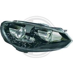 Μπροστινά Φανάρια VW Golf VI 6 GTI / R20 Look Headlights All Black H7/H1 2008-2011 www.eautoshop.gr