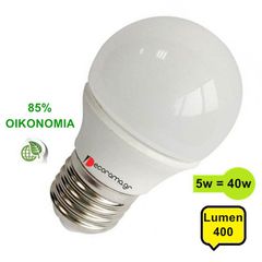 Λάμπα LED E27 5W 400Lum Θερμό Φώς
