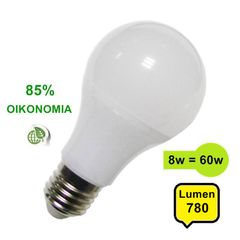 Λάμπα LED E27 8W 780lm Φώς Ημέρας