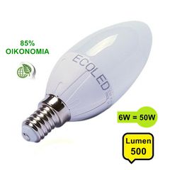Λάμπα E14 LED 6W 500 lum Φώς Ημέρας