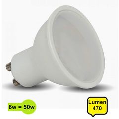 Λάμπα Spot Led GU10 6Watt 120° Λευκό Φώς