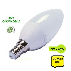 Λάμπα E14 LED 7Watt 600 lum Φώς Λευκό