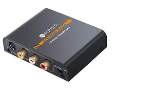 Neoteck 3RCA AV CVBS Composite S-Video to VGA Converter AV S-Video to VGA Adapter Upscaler 720P/ 1080P with 3.5mm Jack Audio for NES SNES N64 Sega Genesis PS2 PS3 VHS VCR Player PC Monitor Projector (