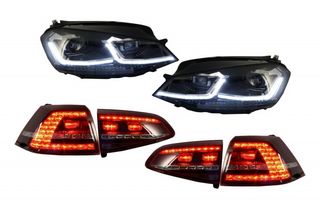 φαναρια εμπρος Headlights LED and Taillights Full LED Suitable for VW Golf 7 VII (2013-2017) Facelift G7.5 R Line Look Sequential Dynamic Turning Lights