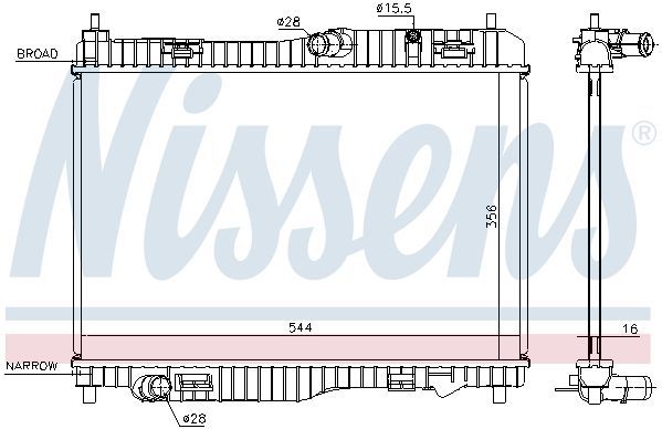 Ψυγείο Νερού FORD FIESTA Hatchback / 3dr 2013 - 2016 1.0  ( P4JA,P4JB,P4JC,P4JD  ) (80 hp ) Βενζίνη #324006330