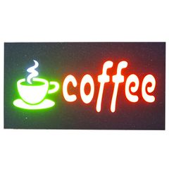 Extra Bright Φωτιζόμενη Αναλαμπών Διαφημιστική Πινακίδα Coffee - Flashing Επιγραφή LED Ταμπέλα OEM