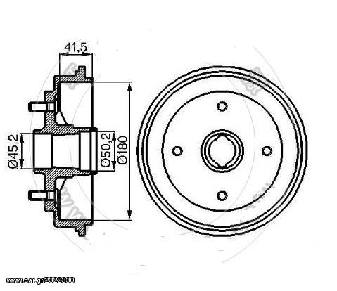 ΤΑΜΠΟΥΡΟ ΠΙΣΩ-NISSAN N12 B11 SUNNY