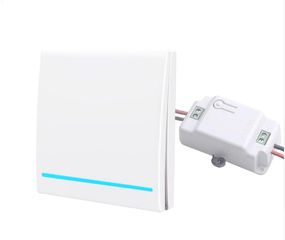 Ασύρματος διακόπτης τοίχου RF 433Mhz μονοκάναλος για λάμπες 220V Λευκός - 1890