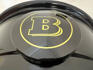 SMART 453 FRONT LOGO EMBLEM BRABUS (WHITE-RED-YELLOW)-thumb-2