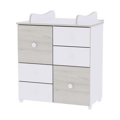 Lorelli Συρταριέρα Αλλαξιέρα Cupboard White Light Oak 10170110036A