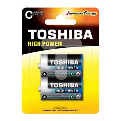 Αλκαλικές μπαταρίες υψηλής ισχύος της Toshiba D LR20 1.5V συσκευασία 2 τμχ. (LR20GCP BP-2 D)