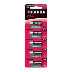 Αλκαλική μπαταρία TOSHIBA 23A BP-1C 12V με δυνατή απόδοση και μεγάλη διάρκεια ζωής συσκευασία 5 τμχ
