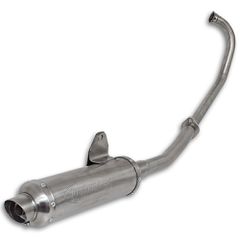 Εξάτμιση ολόσωμη Yamaha Crypton-X 135 inox στρογγυλή με μπούκα Protecht