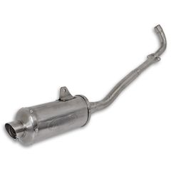 Εξάτμιση ολόσωμη Yamaha Crypton-R 115 inox με μπούκα oval Protecht
