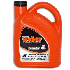 Λάδι κινητήρα 4T 10W40 Ημισυνθετικό 4L Weber