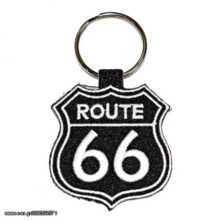 Μπρελοκ Ιστορικός Αυτοκινητόδρομος Route 66 Μαύρο