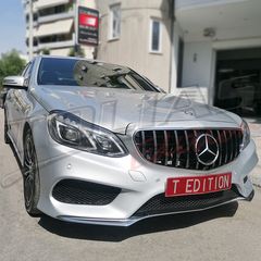 MERCEDES BENZ E CLASS W212  & S212 13-16 SPORT GRILLE CHROME-BLACK & FULL BLACK Type GT / ΜΑΣΚΑ ΠΡΟΦΥΛΑΚΤΗΡΑ ΜΑΥΡΗ-ΧΡΩΜΙΟ & ΜΑΥΡΗ PANAMERICANA-thumb-31