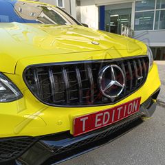 MERCEDES BENZ E CLASS W212  & S212 13-16 SPORT GRILLE CHROME-BLACK & FULL BLACK Type GT / ΜΑΣΚΑ ΠΡΟΦΥΛΑΚΤΗΡΑ ΜΑΥΡΗ-ΧΡΩΜΙΟ & ΜΑΥΡΗ PANAMERICANA-thumb-44
