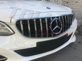MERCEDES BENZ E CLASS W212  & S212 13-16 SPORT GRILLE CHROME-BLACK & FULL BLACK Type GT / ΜΑΣΚΑ ΠΡΟΦΥΛΑΚΤΗΡΑ ΜΑΥΡΗ-ΧΡΩΜΙΟ & ΜΑΥΡΗ PANAMERICANA-thumb-23
