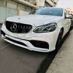 MERCEDES BENZ E CLASS W212  & S212 13-16 SPORT GRILLE CHROME-BLACK & FULL BLACK Type GT / ΜΑΣΚΑ ΠΡΟΦΥΛΑΚΤΗΡΑ ΜΑΥΡΗ-ΧΡΩΜΙΟ & ΜΑΥΡΗ PANAMERICANA-thumb-12