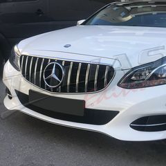 MERCEDES BENZ E CLASS W212  & S212 13-16 SPORT GRILLE CHROME-BLACK & FULL BLACK Type GT / ΜΑΣΚΑ ΠΡΟΦΥΛΑΚΤΗΡΑ ΜΑΥΡΗ-ΧΡΩΜΙΟ & ΜΑΥΡΗ PANAMERICANA-thumb-33