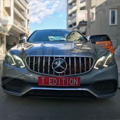 MERCEDES BENZ E CLASS W212  & S212 13-16 SPORT GRILLE CHROME-BLACK & FULL BLACK Type GT / ΜΑΣΚΑ ΠΡΟΦΥΛΑΚΤΗΡΑ ΜΑΥΡΗ-ΧΡΩΜΙΟ & ΜΑΥΡΗ PANAMERICANA-thumb-4