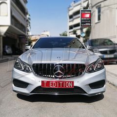 MERCEDES BENZ E CLASS W212  & S212 13-16 SPORT GRILLE CHROME-BLACK & FULL BLACK Type GT / ΜΑΣΚΑ ΠΡΟΦΥΛΑΚΤΗΡΑ ΜΑΥΡΗ-ΧΡΩΜΙΟ & ΜΑΥΡΗ PANAMERICANA-thumb-14