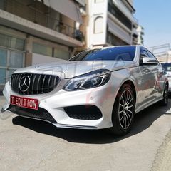 MERCEDES BENZ E CLASS W212  & S212 13-16 SPORT GRILLE CHROME-BLACK & FULL BLACK Type GT / ΜΑΣΚΑ ΠΡΟΦΥΛΑΚΤΗΡΑ ΜΑΥΡΗ-ΧΡΩΜΙΟ & ΜΑΥΡΗ PANAMERICANA-thumb-22