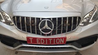 MERCEDES BENZ E CLASS W212  & S212 13-16 SPORT GRILLE CHROME-BLACK & FULL BLACK Type GT / ΜΑΣΚΑ ΠΡΟΦΥΛΑΚΤΗΡΑ ΜΑΥΡΗ-ΧΡΩΜΙΟ & ΜΑΥΡΗ PANAMERICANA-thumb-41