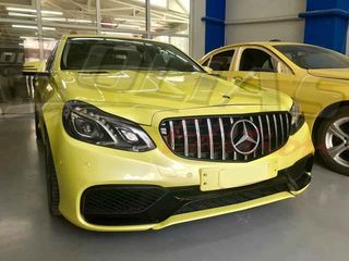 MERCEDES BENZ E CLASS W212  & S212 13-16 SPORT GRILLE CHROME-BLACK & FULL BLACK Type GT / ΜΑΣΚΑ ΠΡΟΦΥΛΑΚΤΗΡΑ ΜΑΥΡΗ-ΧΡΩΜΙΟ & ΜΑΥΡΗ PANAMERICANA-thumb-34