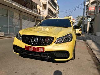 MERCEDES BENZ E CLASS W212  & S212 13-16 SPORT GRILLE CHROME-BLACK & FULL BLACK Type GT / ΜΑΣΚΑ ΠΡΟΦΥΛΑΚΤΗΡΑ ΜΑΥΡΗ-ΧΡΩΜΙΟ & ΜΑΥΡΗ PANAMERICANA-thumb-54
