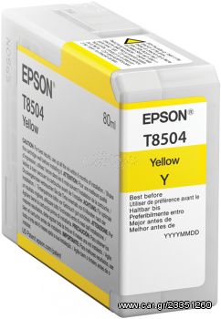 Epson ink cartridge yellow T 850 80 ml               T 8504