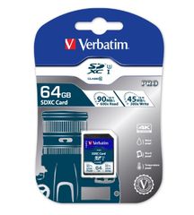 Verbatim SDXC Card Pro 64GB Class 10 UHS-I