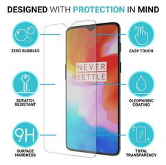 Προστατευτικό Οθόνης Tempered Glass Full Cover για OnePlus 6T + OnePlus 7 Διαφανές (OEM)