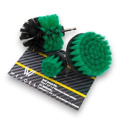 Wevora Σετ Βούρτσες Πράσινο Γενικού Καθαρισμού Για Δράπανο - Medium