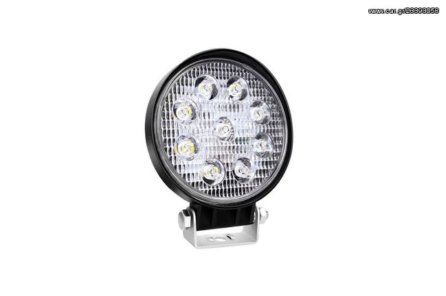 Προβολέας Εργασίας 9Led Στρόγγυλος Ø110 35W Flat 9-36V AWL06 Amio