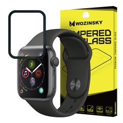 Wozinsky Tempered Glass Full Glue Full Coveraged with Frame Case Friendly for Apple Watch 4 44mm / Apple Watch 5 44mm black