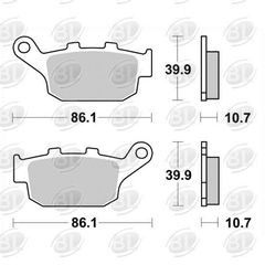 ΤΑΚΑΚΙΑ BRAKING  711 SM1 (FA140) XLV 600/650 TRANSALP / XRV AFRICA 750 (R) - (ΙΤΑ)