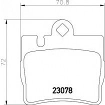 Σετ Τακάκια πίσω TEXTAR 2307881