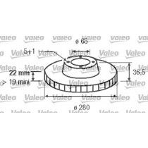 Σετ Δισκόπλακες εμπρός VALEO 186604