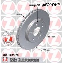 Σετ Δισκόπλακες εμπρός ZIMMERMANN 400143520