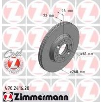 Σετ Δισκόπλακες εμπρός ZIMMERMANN 470241620