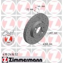 Σετ Δισκόπλακες εμπρός ZIMMERMANN 470241652