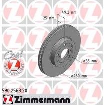 Σετ Δισκόπλακες εμπρός ZIMMERMANN 590256320